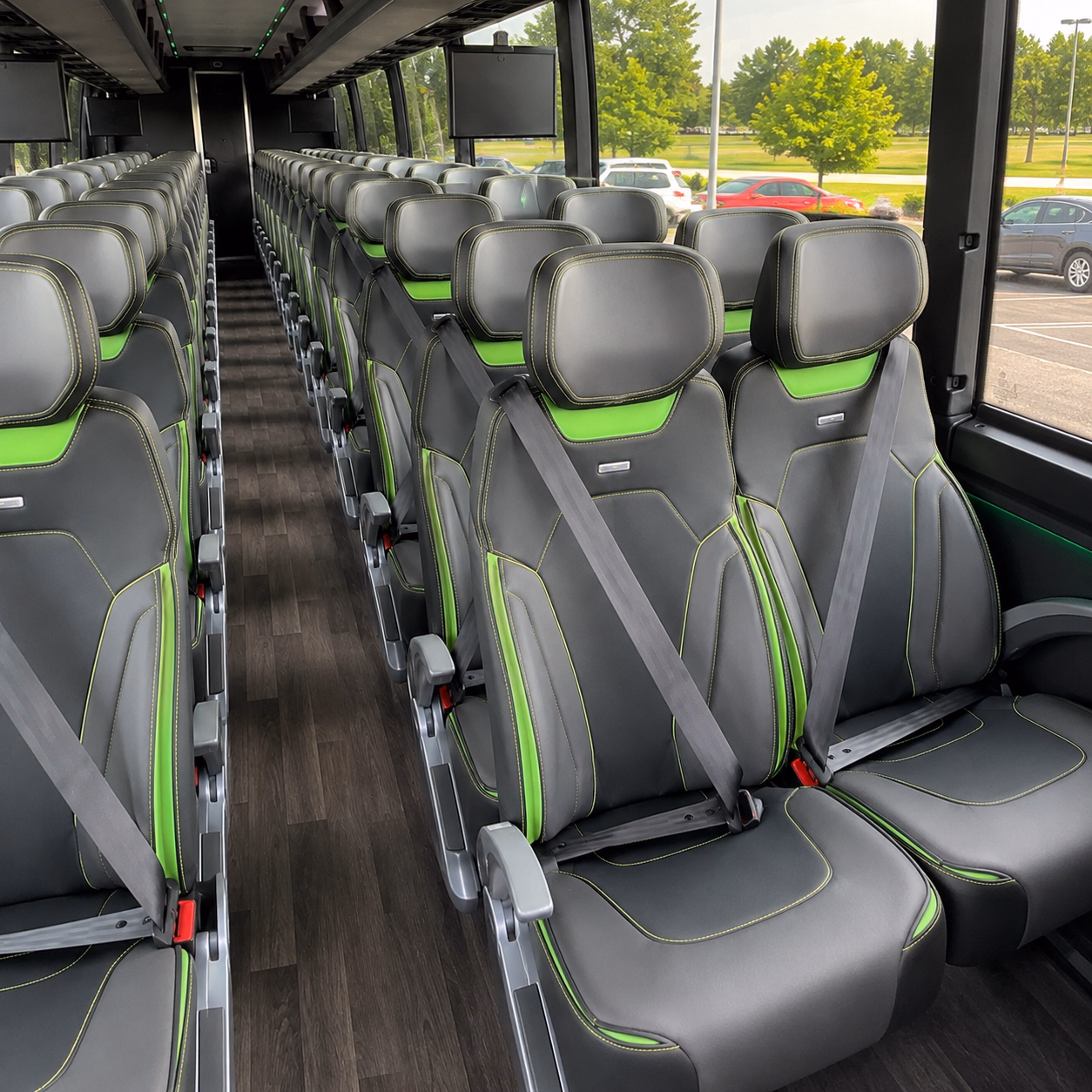 rochester charter bus interior