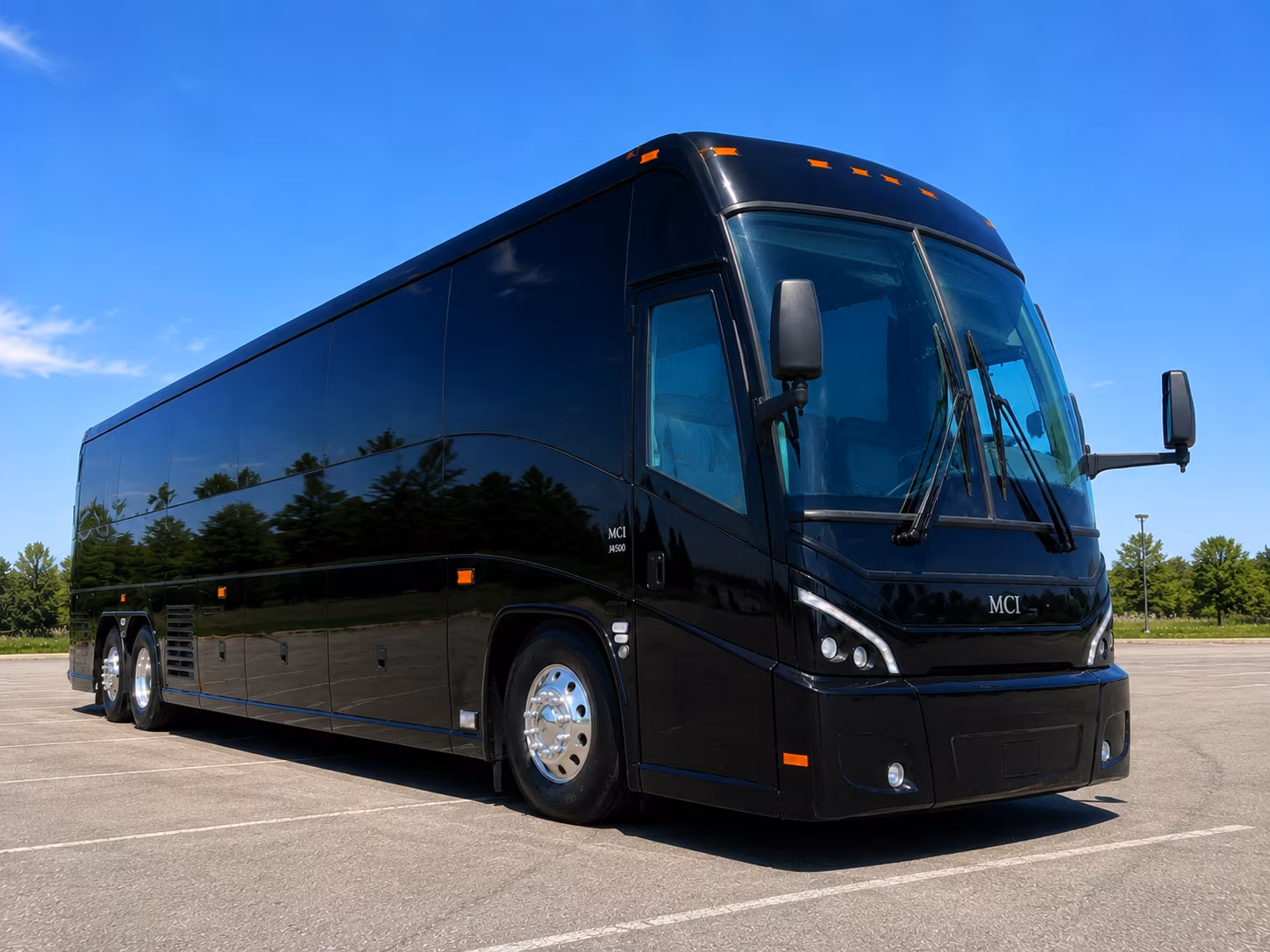 rochester charter bus services exterior