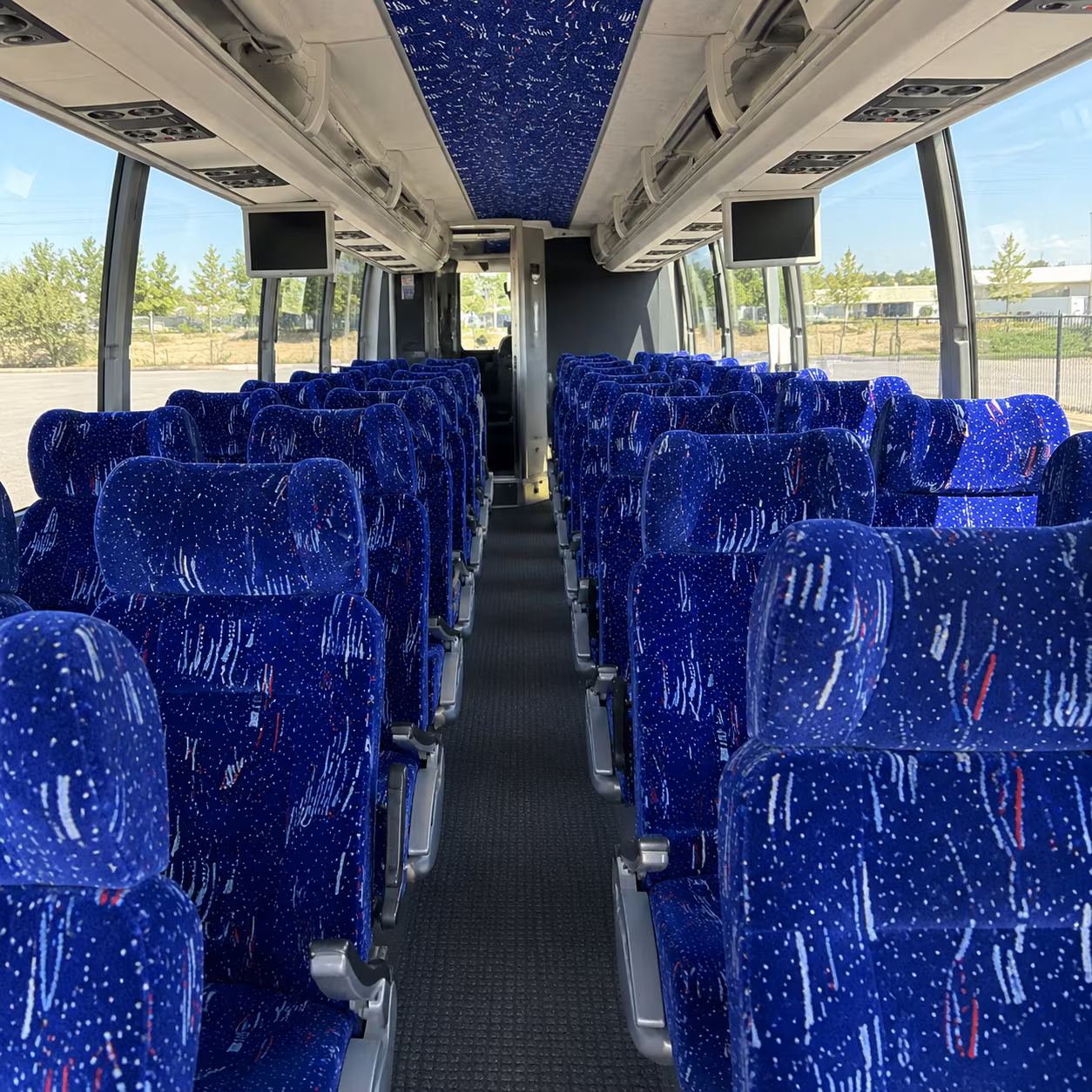 rochester charter bus services interior